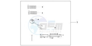 CBF1000TA UK - (E / ABS MKH) drawing HEATED GRIPS