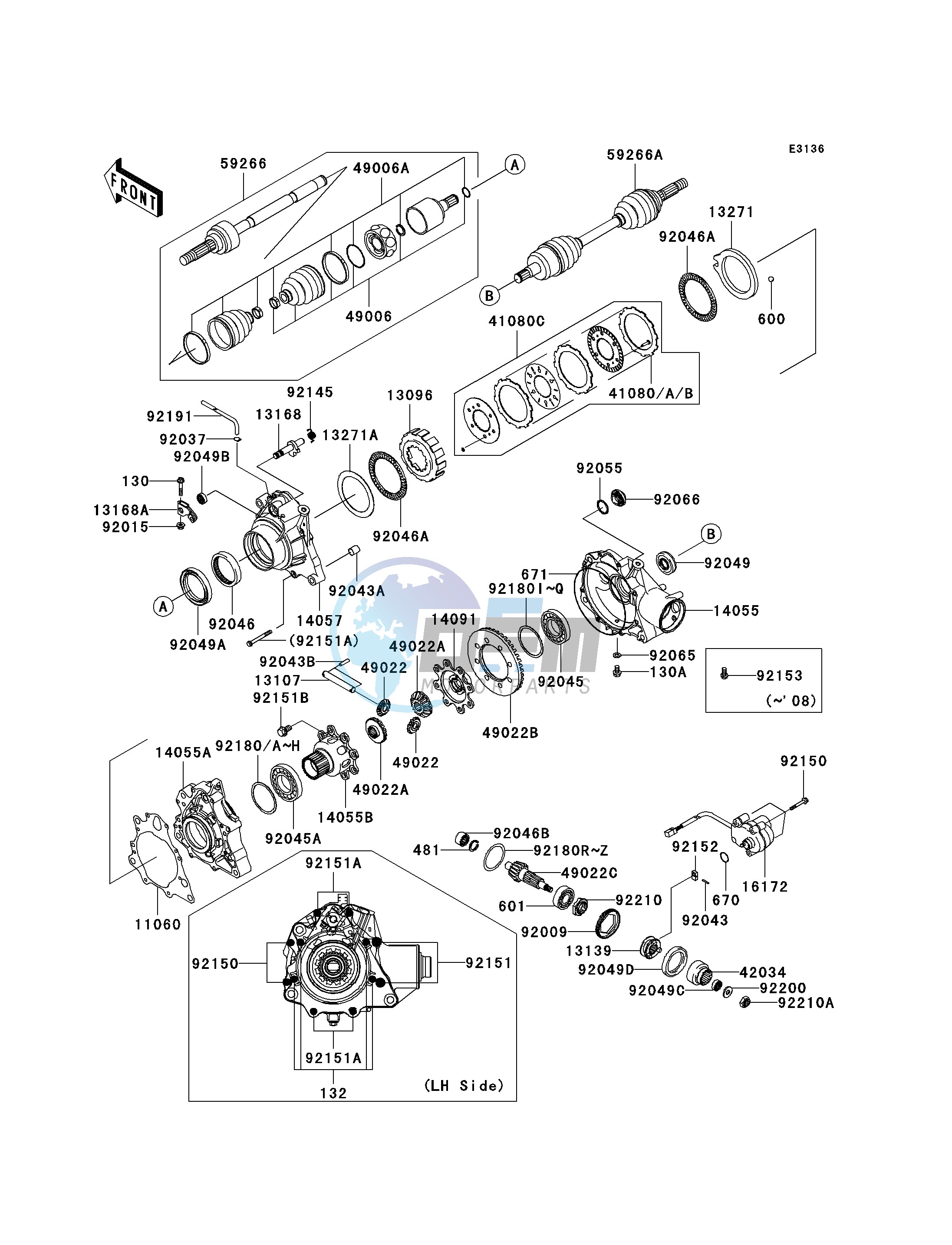 DRIVE SHAFT-FRONT