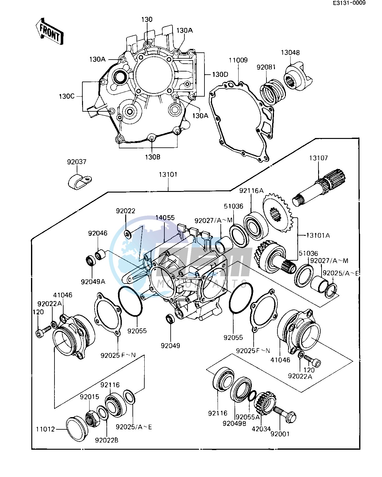 FRONT BEVEL GEARS