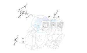 MX 50 2004 drawing Right crankcase