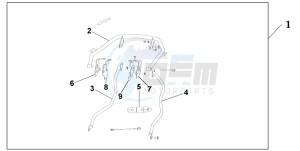 CBR1100XX SUPER BLACKBIRD drawing PANNIER STAY