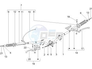 Liberty 50 4t Delivery drawing Handlebars - Master cilinder