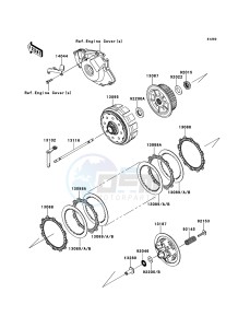 KX450F KX450FDF EU drawing Clutch