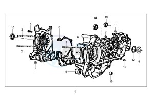 LX 150 drawing Crankcase