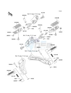 ZR 1200 A [ZX 1200 R] (A1-A3) drawing FOOTRESTS