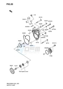 RM-Z250 (E24) drawing WATER PUMP