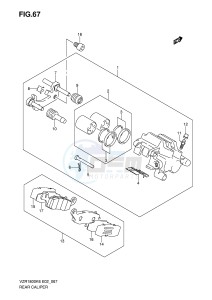 VZR1800 (E2) INTRUDER drawing REAR CALIPER