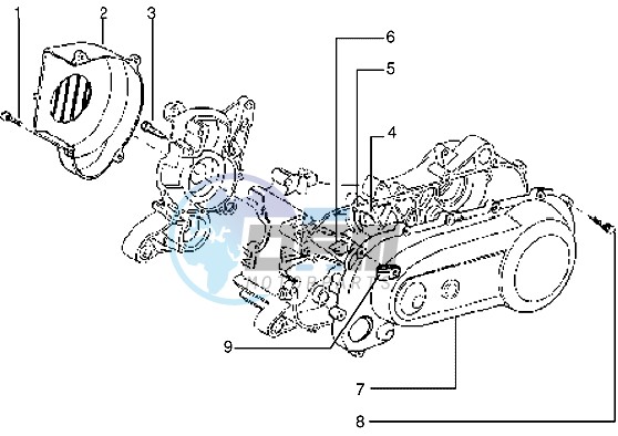 Clutch cover-scrool cover