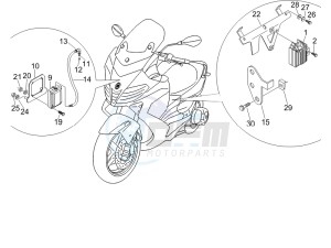 Nexus 250 e3 drawing Voltage Regulators - Electronic Control Units (ecu) - H.T. Coil