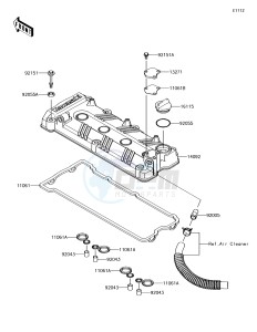 JET SKI ULTRA 310LX JT1500MJF EU drawing Cylinder Head Cover