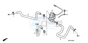 ST1300AC Pan Europoean -ST1300 CH drawing AIR INJECTION CONTROL VALVE