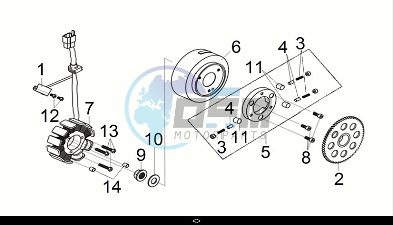 FLYWHEEL - STATOR