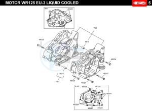 MARATHON-125-SM-RED drawing CRANKCASE  EURO3