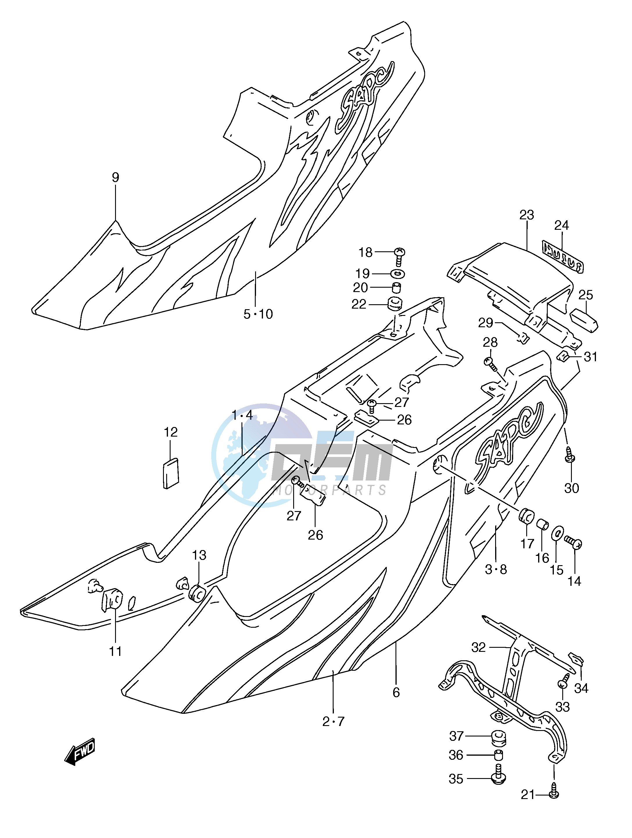 FRAME COVER (MODEL N)