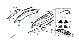 CITYCOM 300I S drawing COWLING / TAIL LIGHT