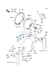 W800 EJ800AEF GB XX (EU ME A(FRICA) drawing Headlight(s)