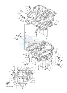 YZF-R1 998 R1 (2CR1 2CR2) drawing CRANKCASE