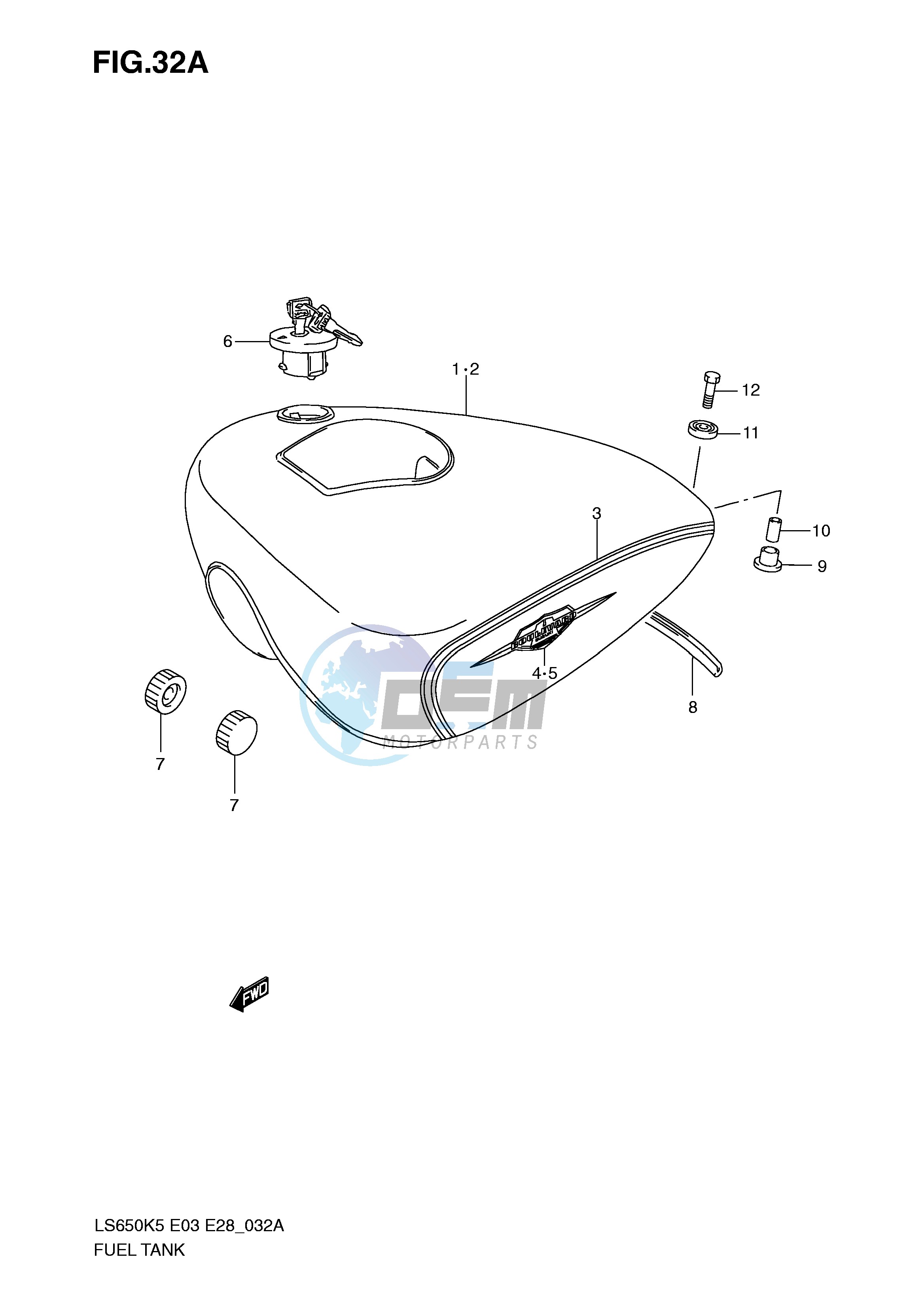 FUEL TANK (MODEL K9)