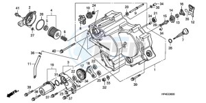 TRX420FMA Australia - (U / 2U 4WD) drawing FRONT CRANKCASE COVER