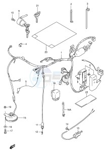 VS600GL (E2) INTRUDER drawing WIRING HARNESS (MODEL T V)