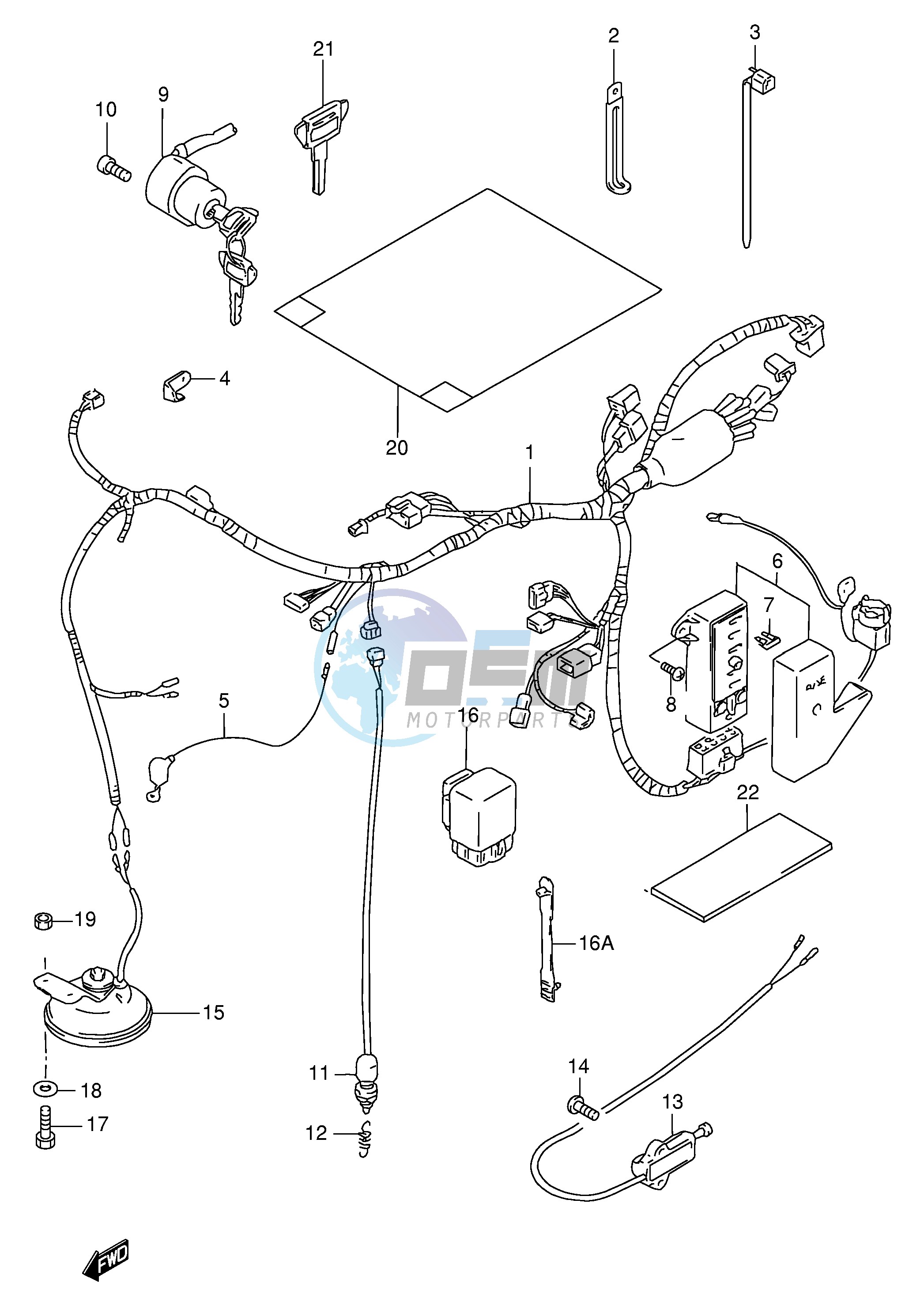 WIRING HARNESS (MODEL T V)