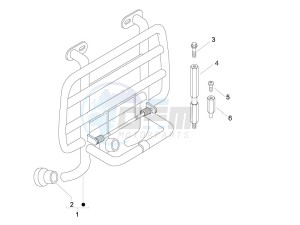 LX 50 4T 2V 25 Kmh Touring NL drawing Front luggage rack