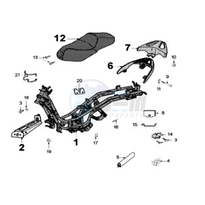 GEOPOLIS 250SC EU drawing FRAME AND SADDLE