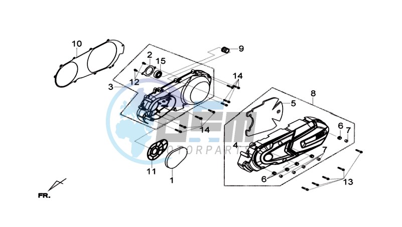 CRANKCASE COVER LEFT