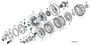 TRX420FMA Australia - (U / 2U 4WD) drawing CLUTCH