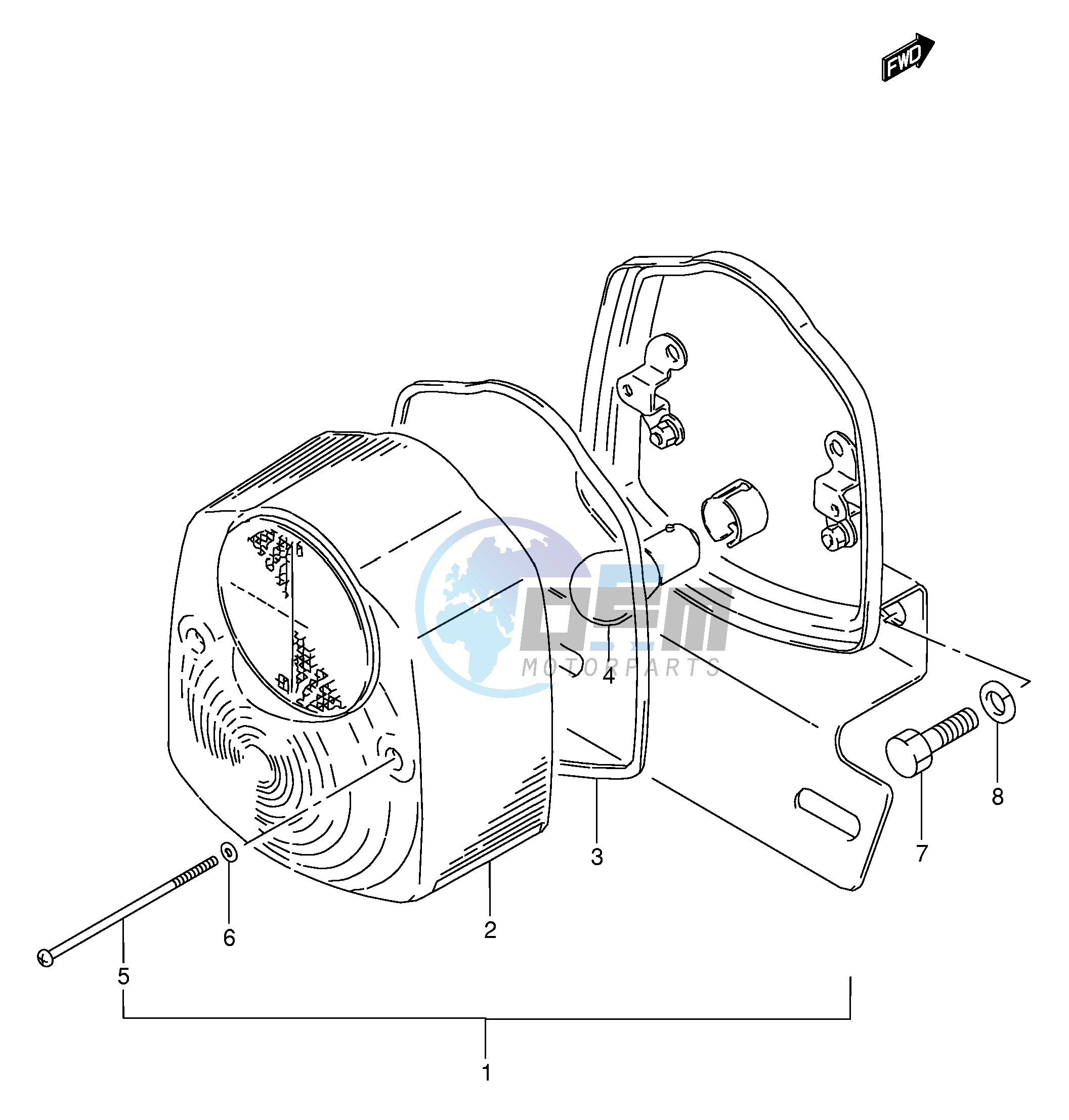 REAR COMBINATION LAMP (E26)