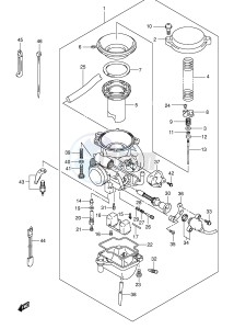 RV125 (E19) VanVan drawing CARBURETOR (MODEL K3 K4 K5 K6)