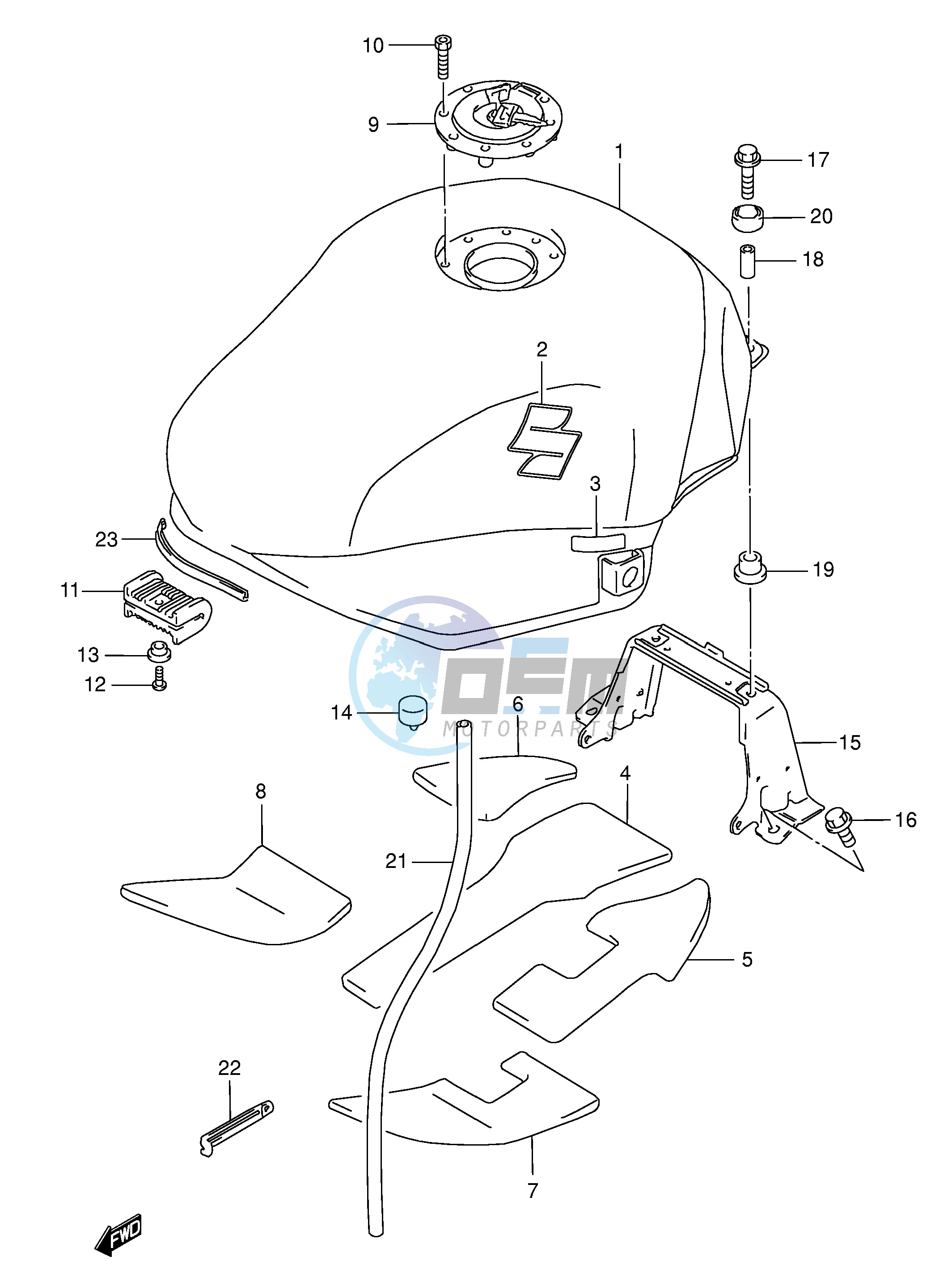 FUEL TANK (MODEL K4)