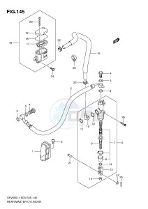 SFV650 (E3-E28) Gladius drawing REAR MASTER CYLINDER (SFV650L1 E33)