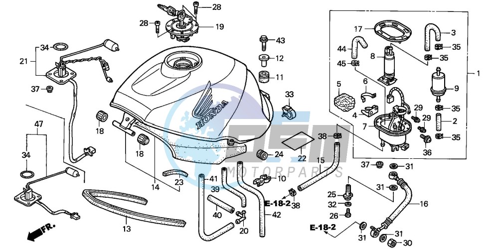 FUEL TANK (X/Y/1/2/3/4)