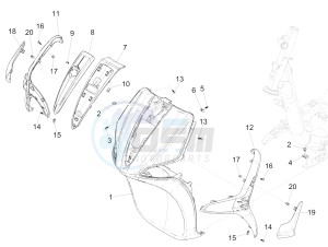 LIBERTY 50 IGET 4T 3V E4-2017-2019 (EMEA) drawing Front shield