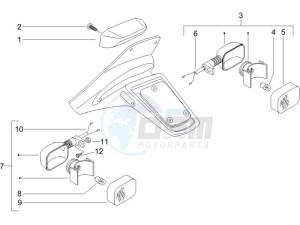 NRG 50 power DT serie speciale drawing Tail light - Turn signal lamps