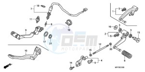 CB1300S9 Australia - (U / BCT MME TWO) drawing PEDAL