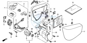 VT1100D2 drawing SIDE COVER/KEY SET