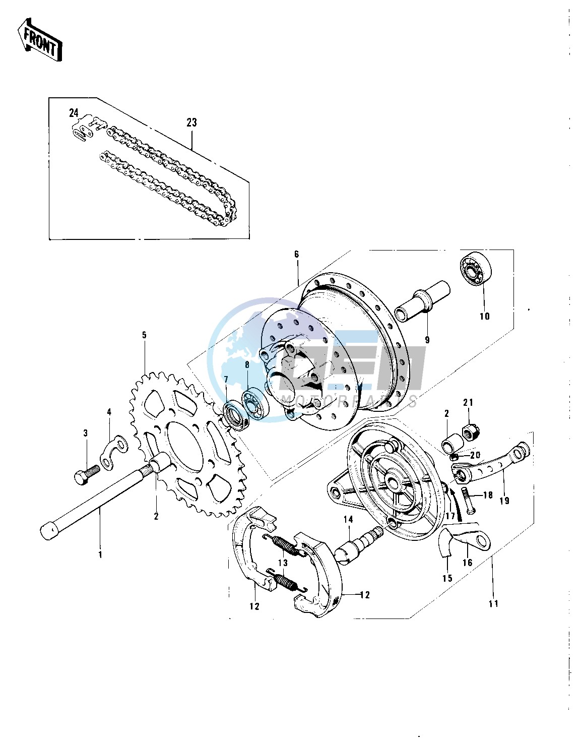 REAR HUB_BRAKE_CHAIN -- 74-75 F7-C_F6-D- -