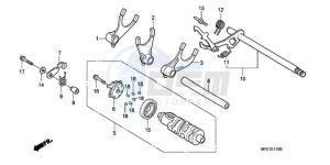 VT750C2F9 Australia - (U / KMH MME) drawing GEARSHIFT DRUM