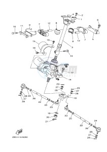 YFM700FWBD YFM70KPXH KODIAK 700 EPS (2SME) drawing STEERING