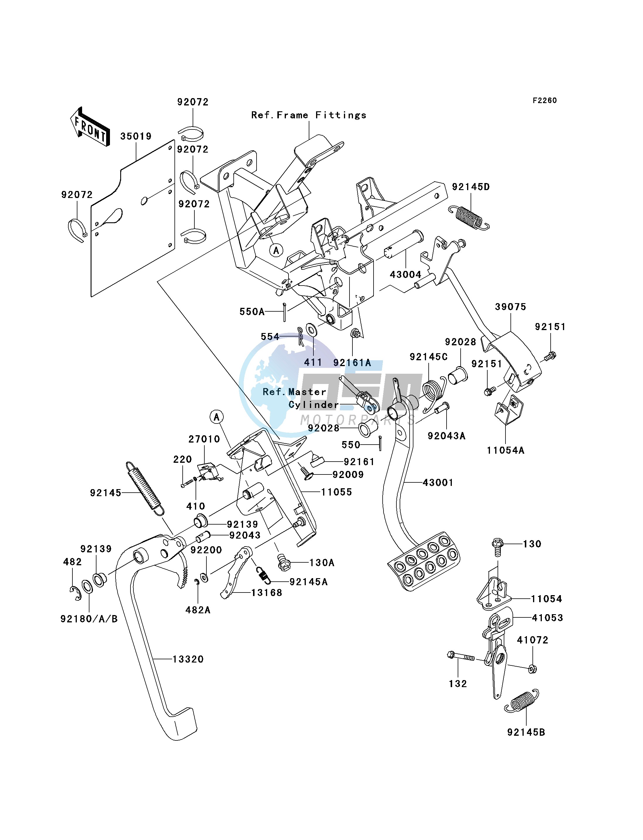 BRAKE PEDAL_THROTTLE LEVER