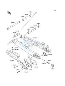 KX85/KX85-<<II>> KX85ADF EU drawing Swingarm