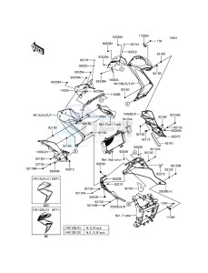 Z300 ABS ER300BGF XX (EU ME A(FRICA) drawing Cowling Lowers