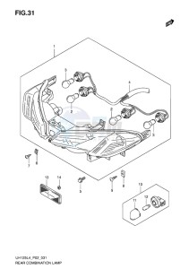 UH125 BURGMAN EU drawing REAR COMBINATION LAMP