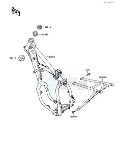 KX 125 F [KX125] (F1) [KX125] drawing FRAME