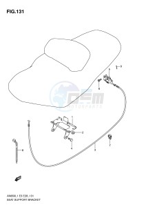 AN650 (E3-E28) Burgman drawing SEAT SUPPORT BRACKET (AN650AL1 E28)