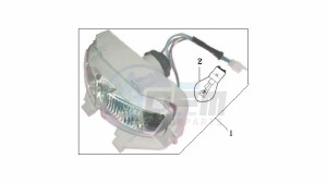 JET BASIX 50 drawing HEADLAMP CPL