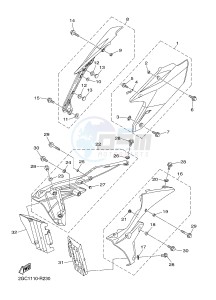 WR450F (2GCC) drawing SIDE COVER