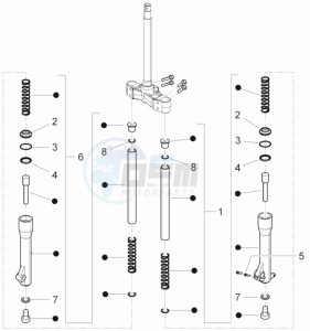 Runner 50 SP drawing Fork components (Escorts)